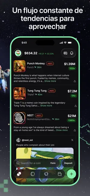 pump.fun - speculate on trends iPhone screenshot 2