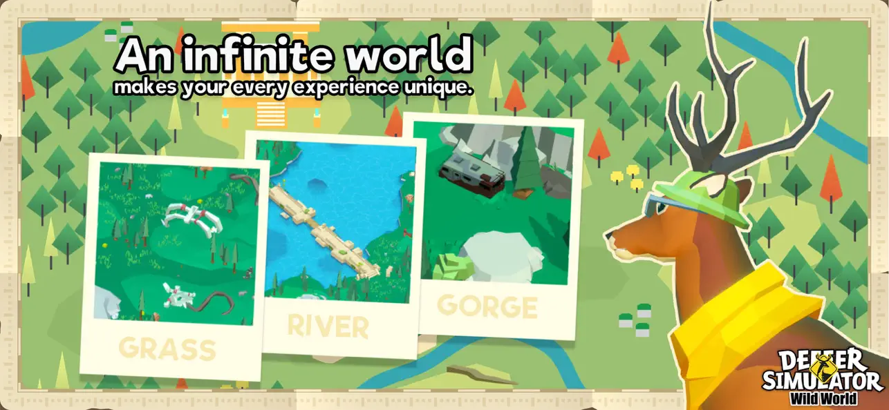 DEEEER Simulator: Wild World Hack screenshot 3 - game app interface