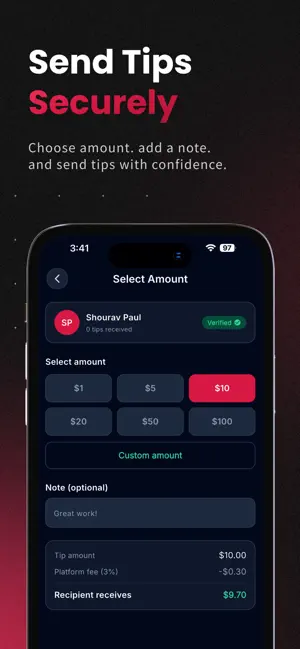 Tipster - Send & Receive Tips screenshot 3