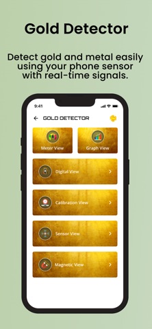 Gold Detector & Metal Finder iPhone screenshot