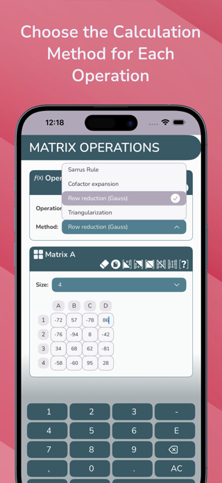 Matrix Operations Screenshot 6 of 10