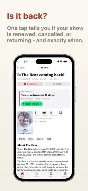 isitback: TV Return Tracker screenshot 2