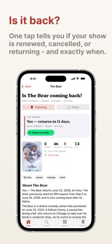 isitback: TV Return Tracker Screenshot 2 of 3