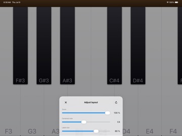 AllyPiano iPad screenshot