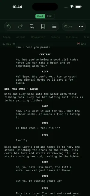 Constructure Screenplay Editor screenshot 3
