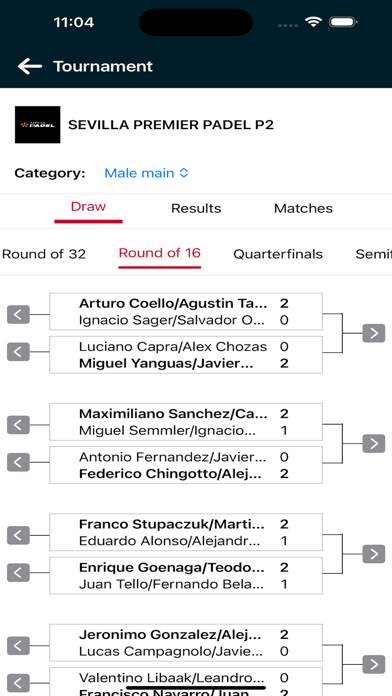 Padelscore: Live Padel Scores Screenshot