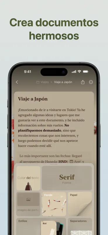 Craft: Editor de Docs y Notas screenshot 4 of 8