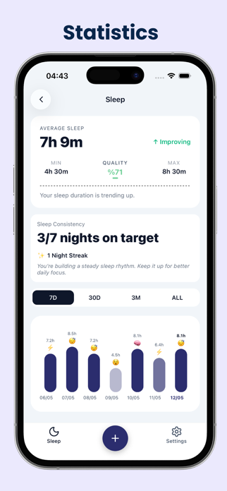 Sleep Tracker: Sleep Diary Screenshot 2 of 4