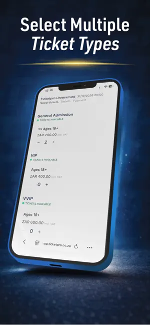 Ticketpro ZA iPhone screenshot 5