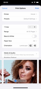 Poster Printing screenshot