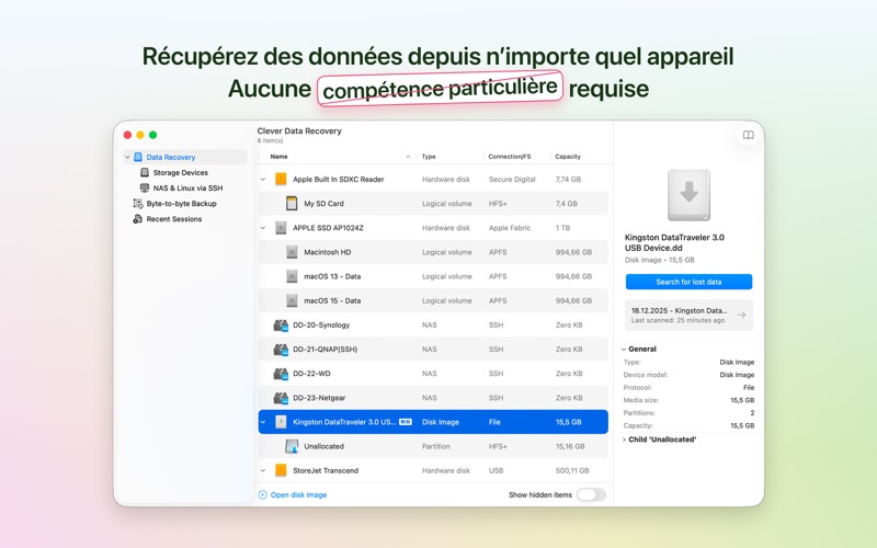 Screenshot #3 pour Clever Data Recovery