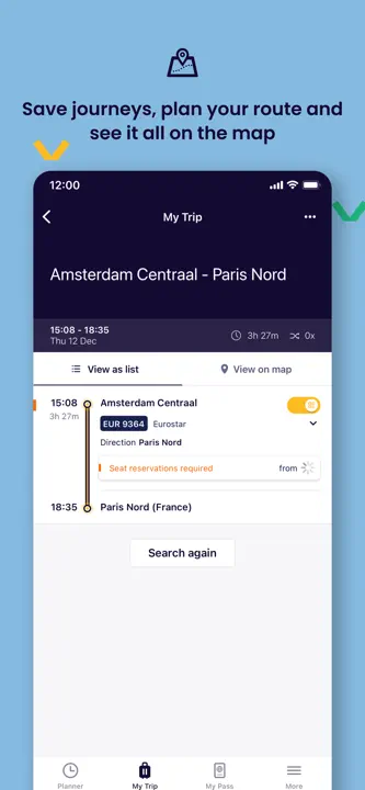 Eurail/Interrail Rail Planner: Screenshot 2 von 6