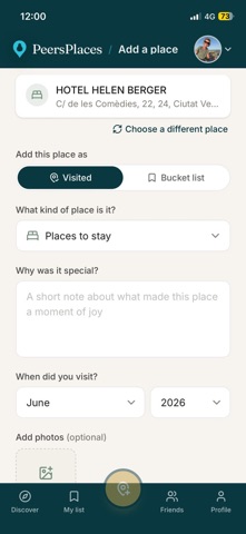 PeersPlaces screenshot