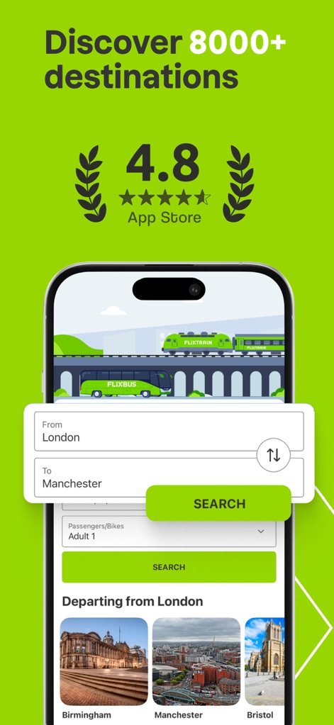 FlixBus & FlixTrain - Effortless Search & Discover