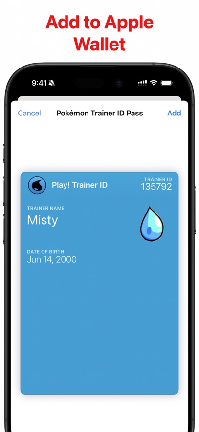 Play! Trainer ID for Pokémon