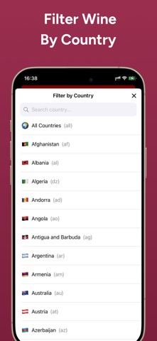 Rare Wine Price Tracker app screenshot