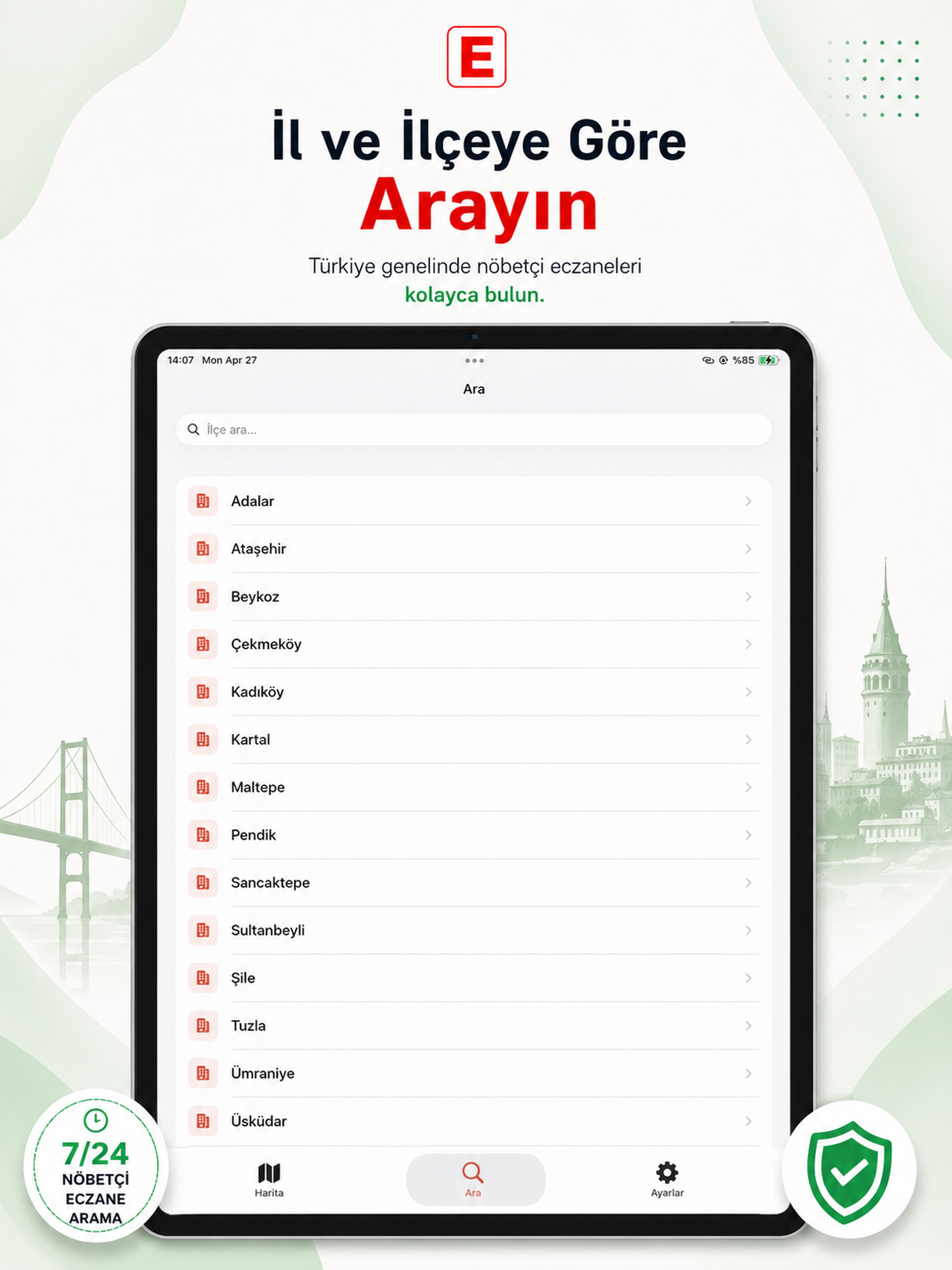 Nöbetçi Eczanem 7/24