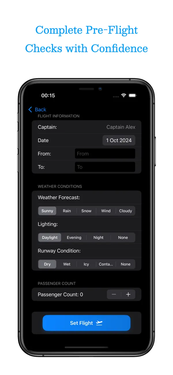 Screenshot #2 pour Safe Flight Checklist