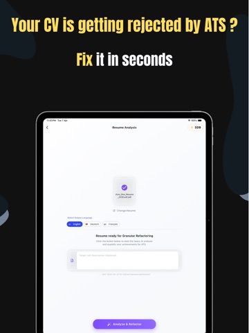 Resume AI Builder: CV Maker iPad screenshot