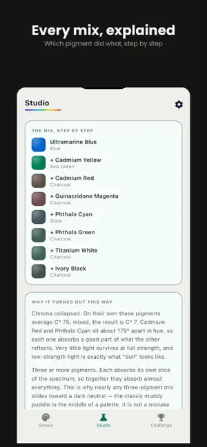 Hueka: Color Mixing Lab screenshot 1