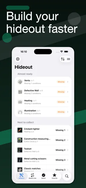 Tarkov Tracker: Task & Hideout screenshot 1