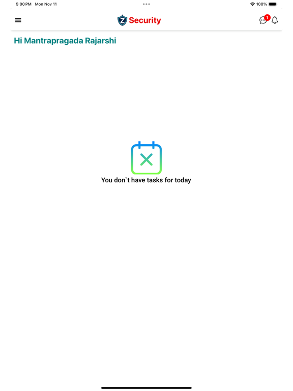 Z Security iPad screenshot 1 - Productivity app
