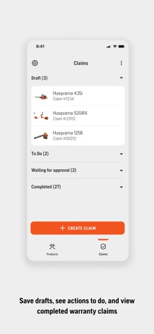 Husqvarna Service Hub iPhone screenshot