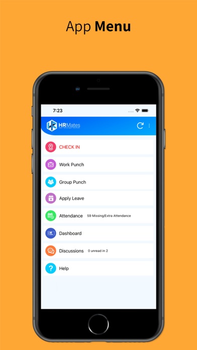 HRMates iPhone screenshot 2 - Productivity app