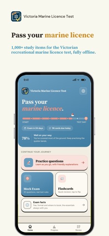 Victoria Marine Licence Test iPhone screenshot