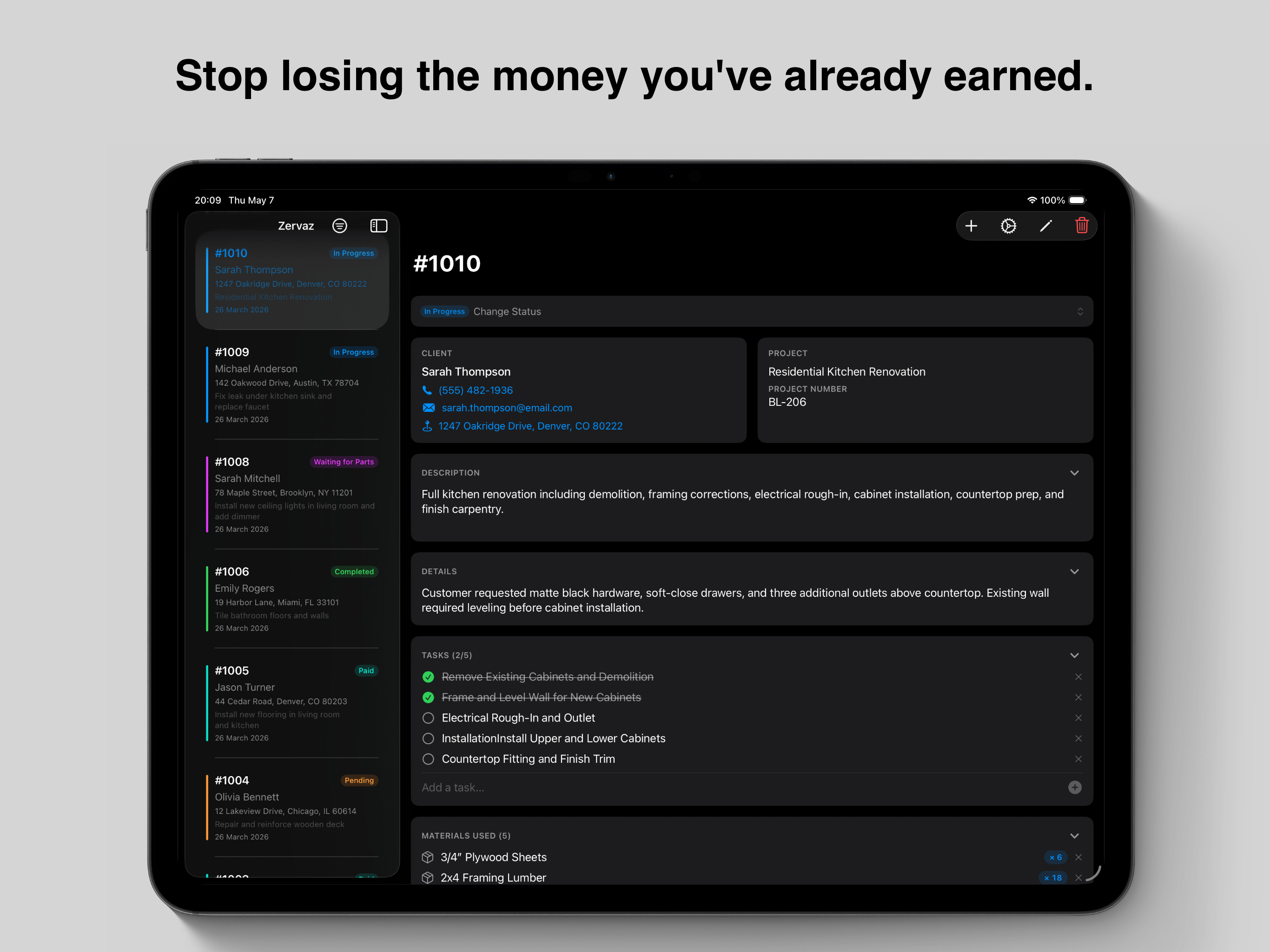 Zervaz - Work Orders screenshot 10