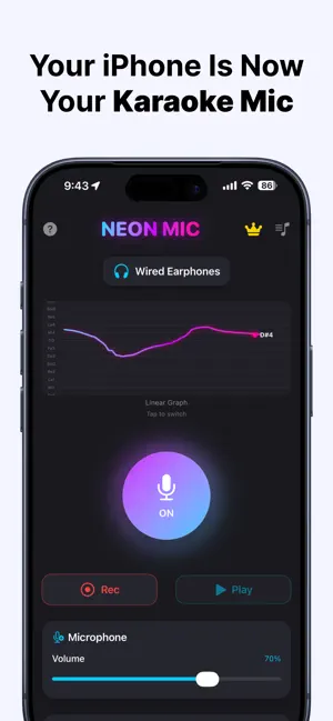 Neon Mic - Sing Anywhere screenshot 1