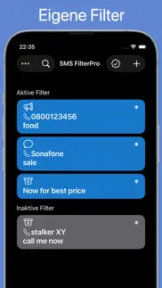 sms filterpro iphone bildschirmfoto 1