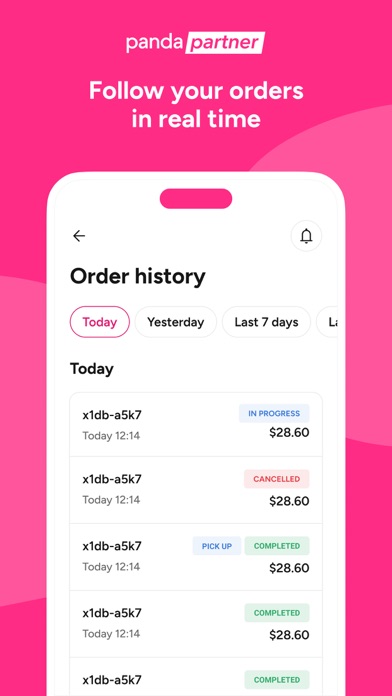 foodpanda partner Screenshot