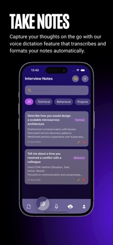 JobPrep AI: Notes & Voice screenshot
