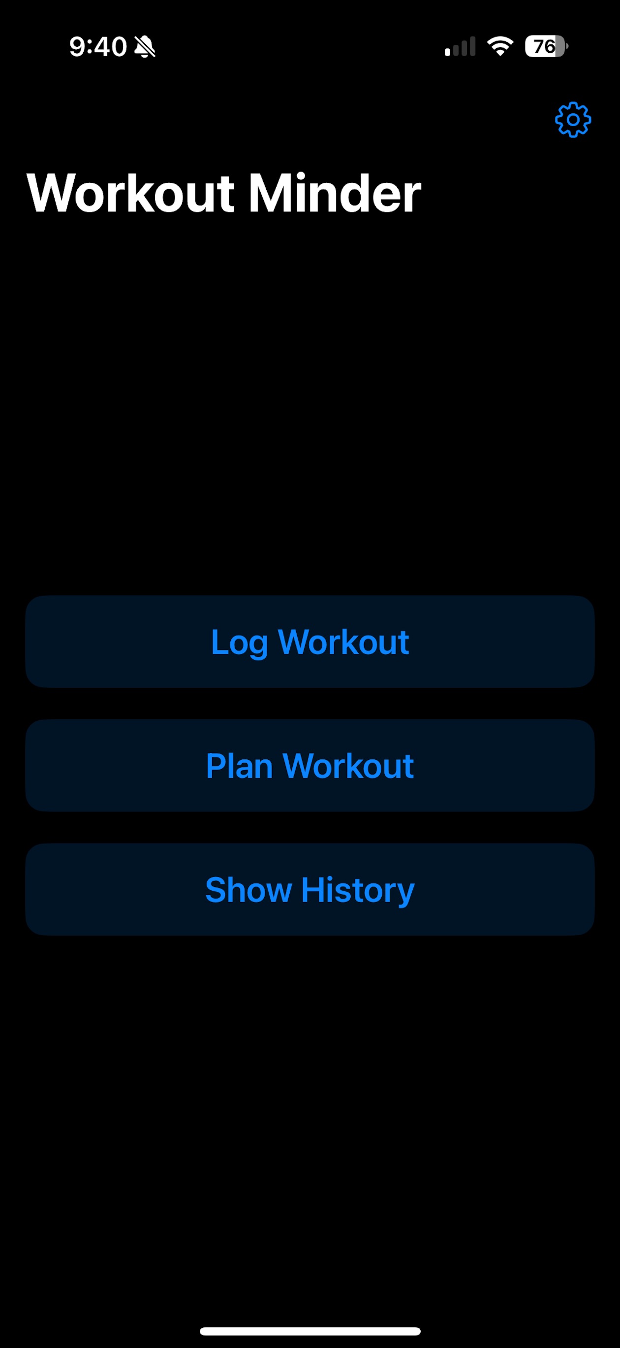 Screenshot 1 of Simple Workout Minder