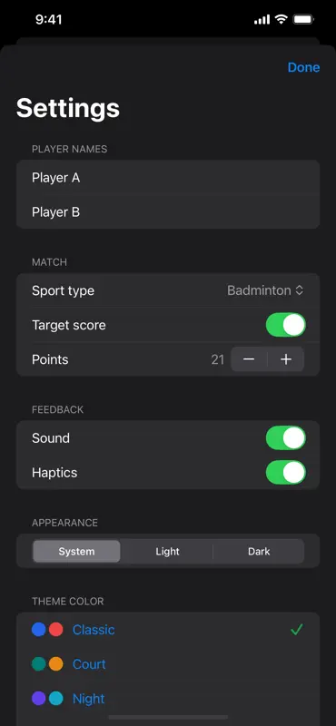 ScoreTap: Rally Counter screenshot 2 of 3