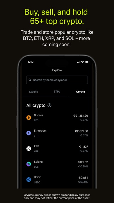 Robinhood: Crypto; 5% op € screenshot 2