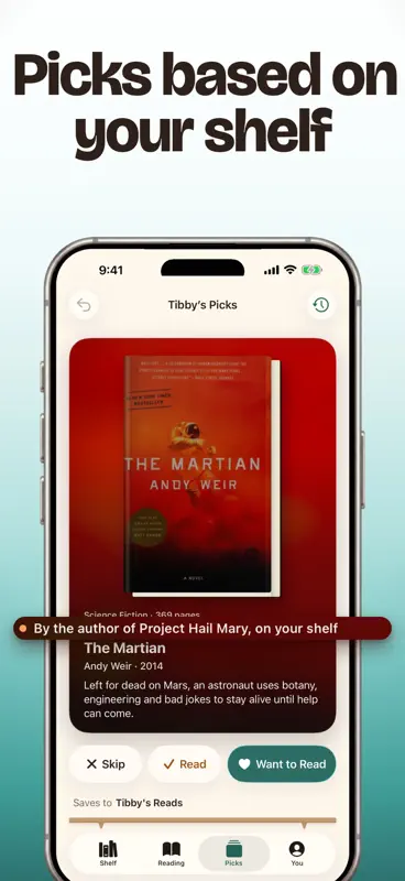 Tibby: Bookshelf & Tracker screenshot 6 of 8