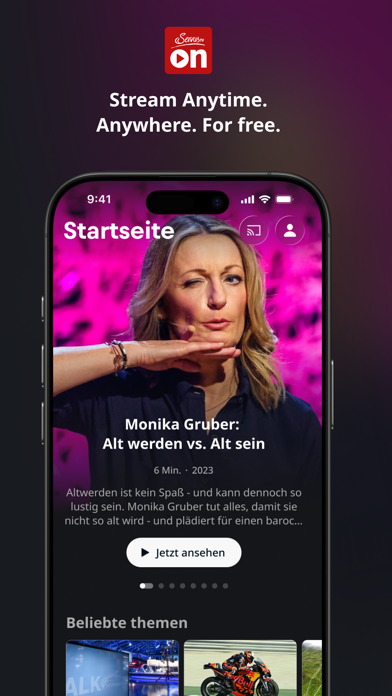 ServusTV On iPhone screenshot 1 - Entertainment app