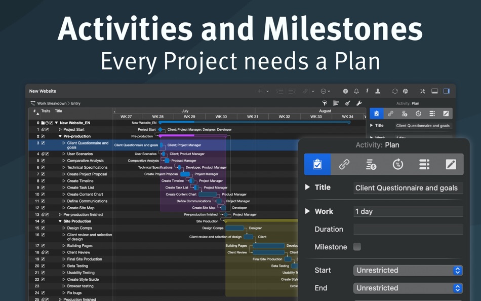 #2. Merlin Project: Gantt & Kanban (macOS) 由: ProjectWizards