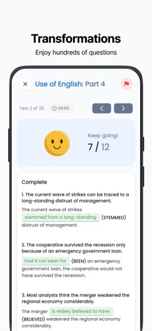 Cambridge® C1 Tests 2026 iPhone screenshot