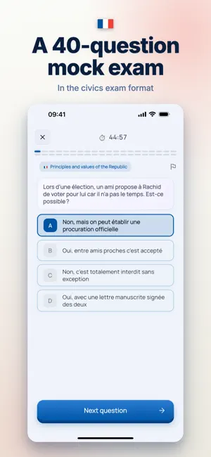 Prépa Civique: French Civics screenshot 2