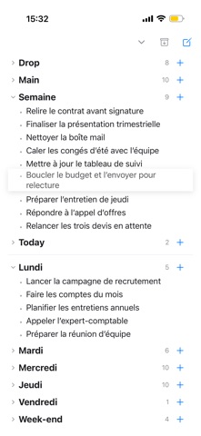 Vendredi iPhone screenshot