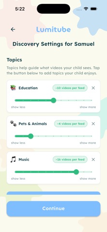 LumiTube screenshot