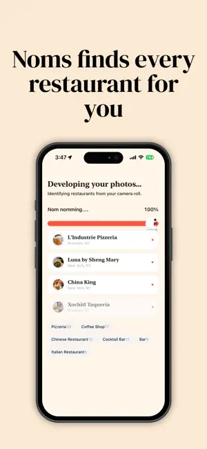 Noms: Your Restaurants, Mapped screenshot 2