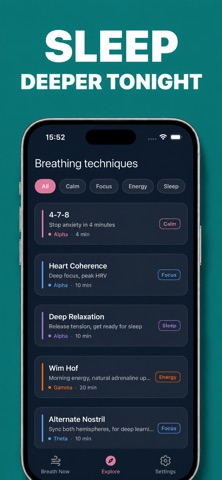 Inhale: Guided Breathwork iPhone screenshot