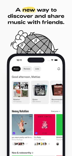 Record Club: Rate & Log Albums screenshot 1