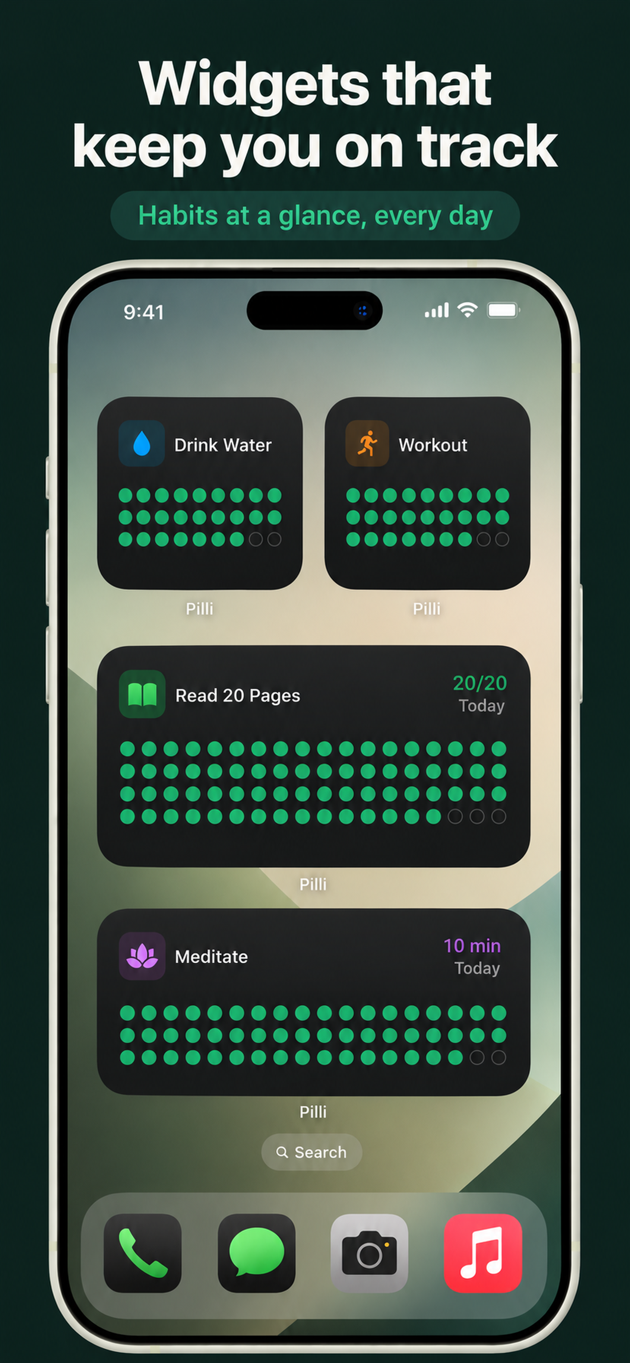 Habit Tracker & Journal: Pilli screenshot 3