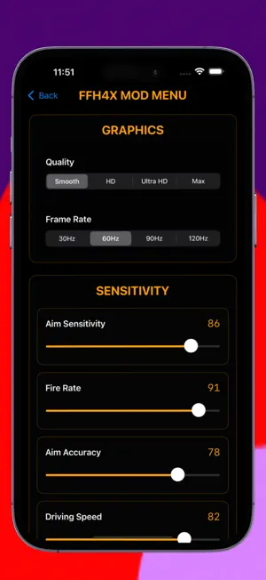 Regedit ffh4x vip mod menu screenshot 2