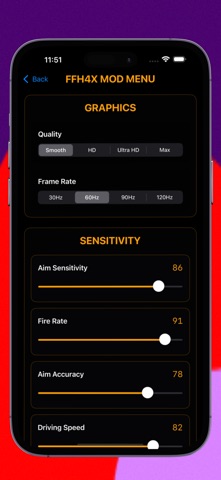 Regedit ffh4x vip mod menu screenshot